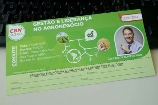 CBN Agro traz a Guarapuava palestra sobre agroneg&oacute;cio