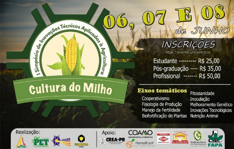  Simpósio apresenta programação diversa sobre a produção da cultura do milho