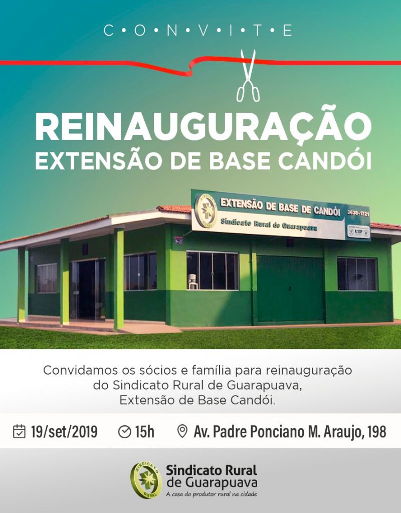 Extensão de Base Candói será reinaugurada na próxima semana