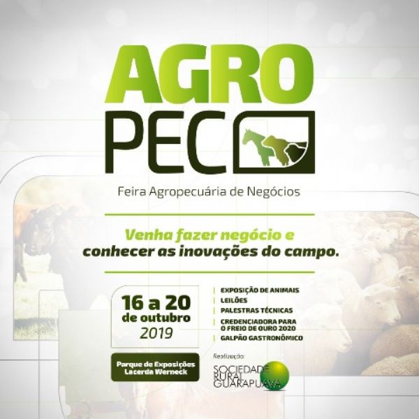 Agropec reunirá palestras, leilões, tradicionalismo e culinária regional