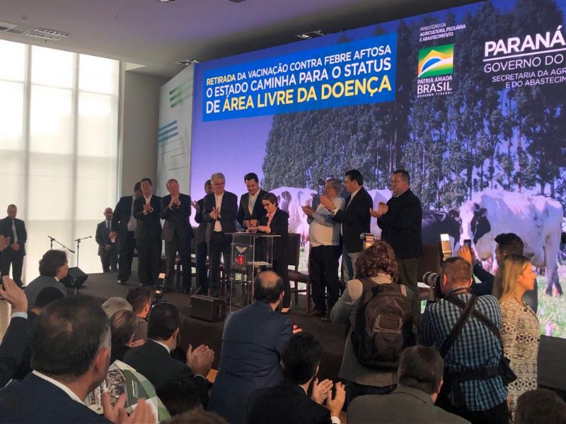 PR está livre da vacinação contra febre aftosa