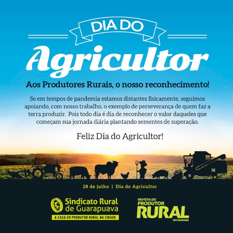 Feliz Dia do Agricultor!