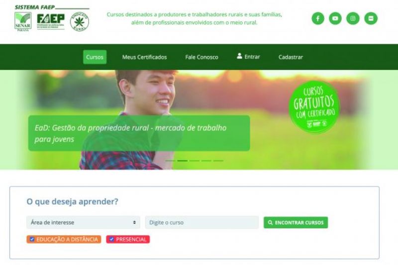 SENAR-PR tem seis novos cursos EaD 