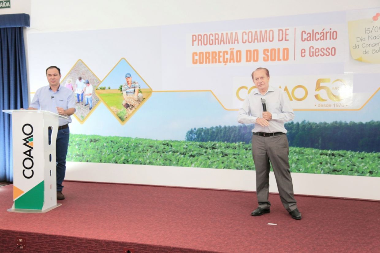 Coamo lança Programa de Correção do Solo  com ênfase de calcário e gesso