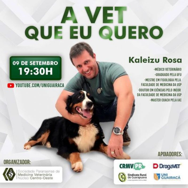 Sociedade Paranaense de Medicina Veterinária promove café drive-thru para veterinários e palestra online nesta quinta-feira (9)