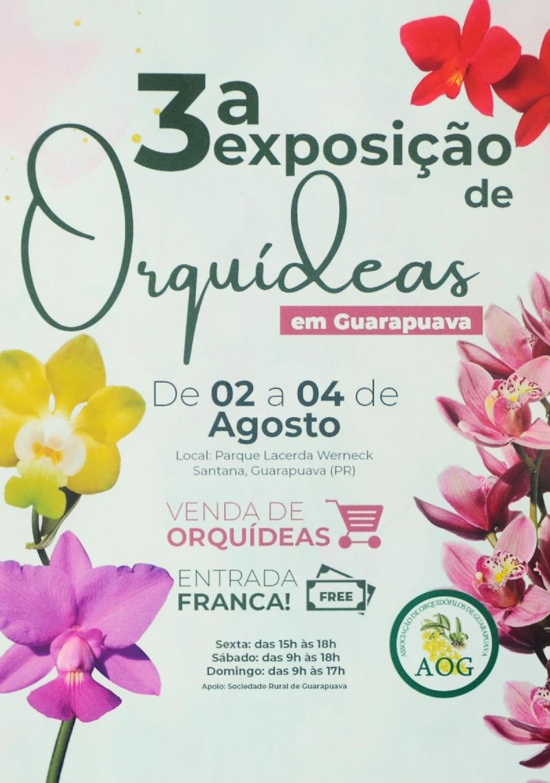 Associação dos Orquidófilos promove em agosto exposição de orquídeas