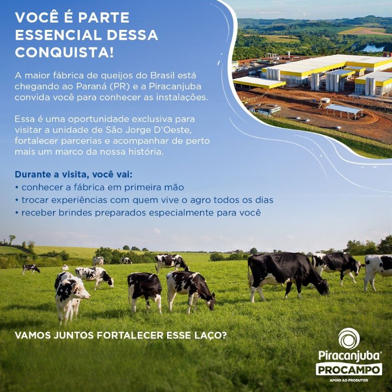 Sindicato Rural organiza visita técnica à nova fábrica da Piracanjuba