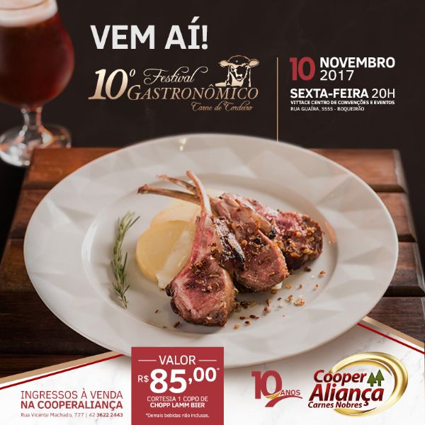 Festival Gastronômico – Carne de Cordeiro chega a sua 10ª edi&ccedil;&atilde;o