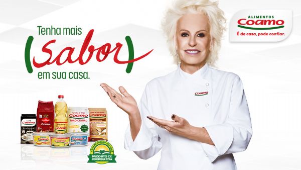 Coamo lan&ccedil;a campanha publicit&aacute;ria com Ana Maria Braga
